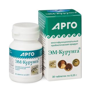 Продукт метабиотический «ЭМ-Курунга», таблетки, 30 шт